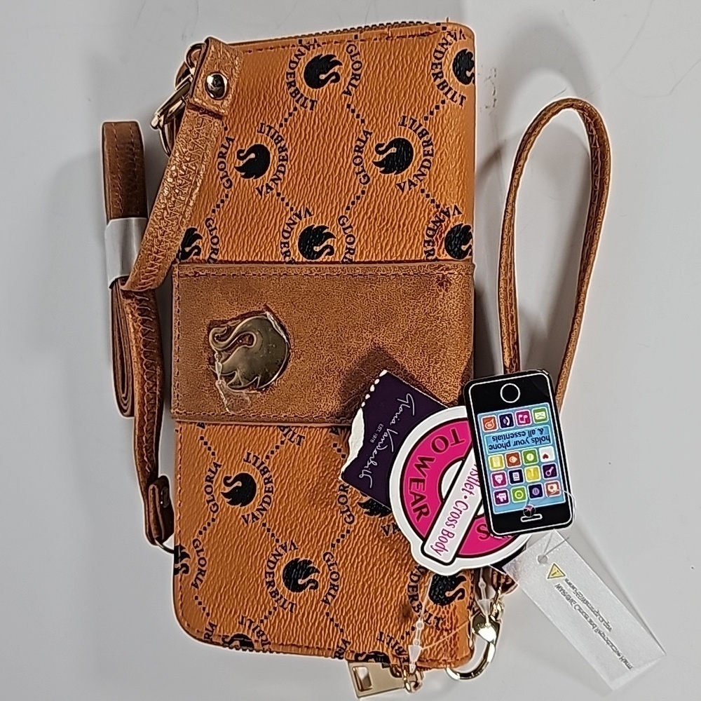 Gloria Vanderbuilt Women's Tan Wallet  Size 4x7.5" - Picture 7 of 8